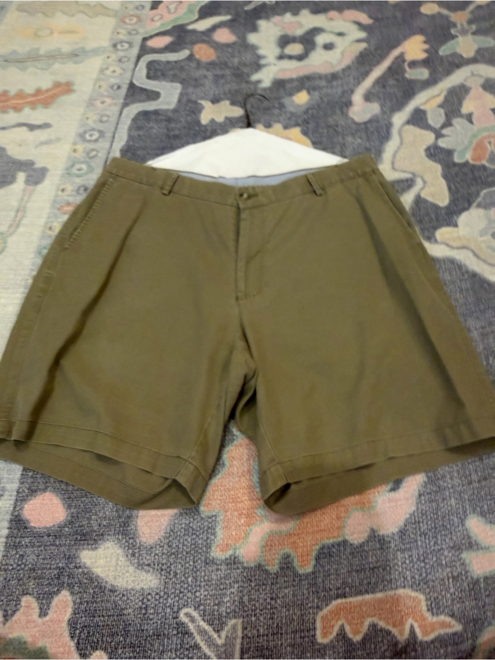 Peter Millar Olive Chino Shorts